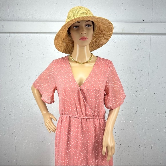 By the River size Medium Pink Polka Dot Dress - Picture 4 of 16